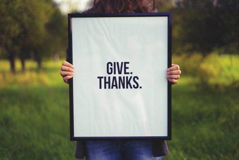 A Word About … Giving Thanks
